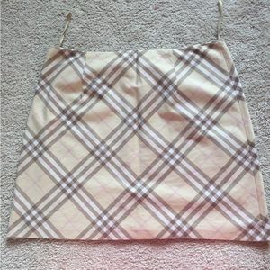 Plaid Burberry skirt